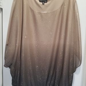 Glitter Ombre Party Top